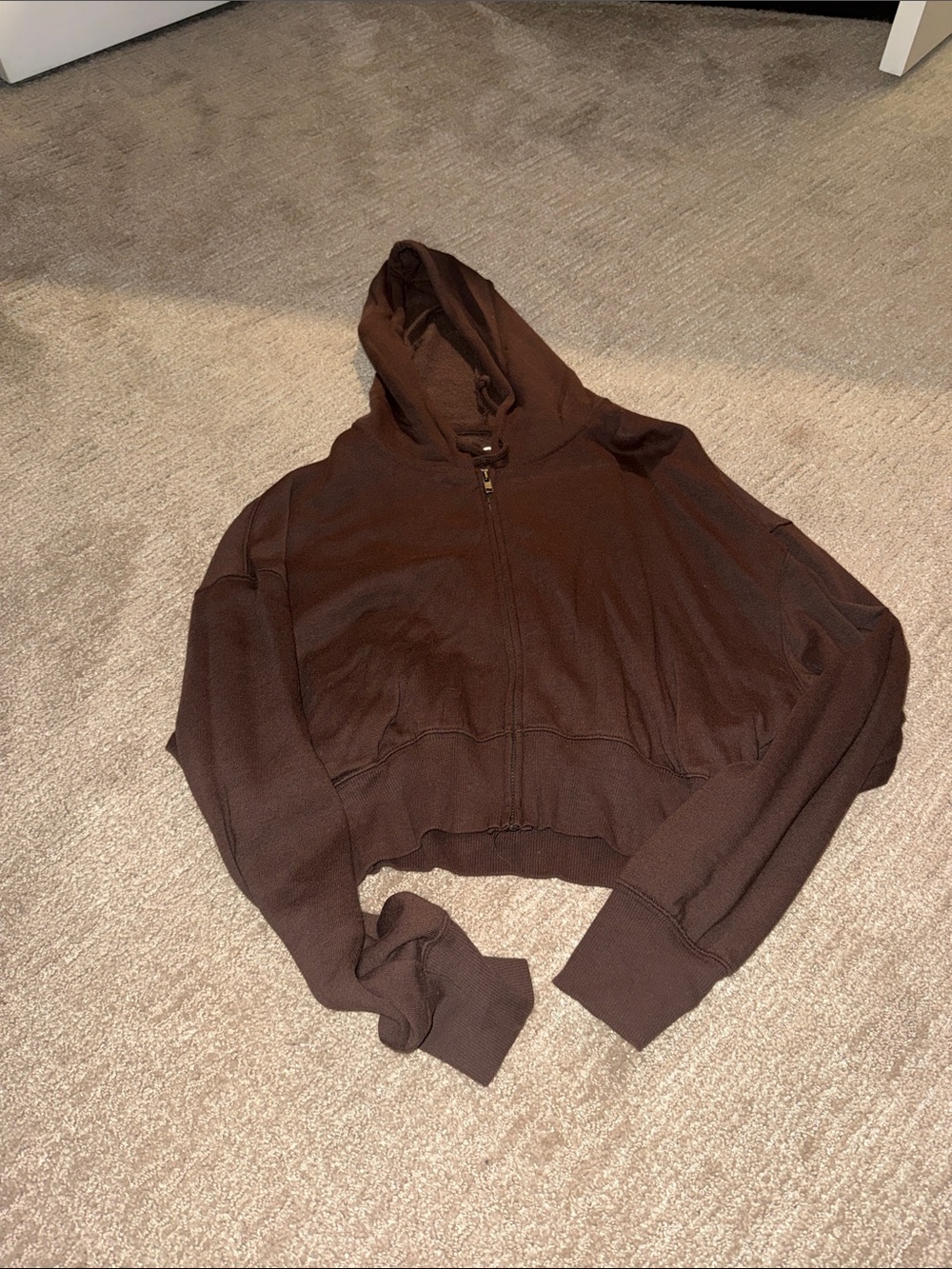SO Brown Hooded Zip-Up Sweatshirt